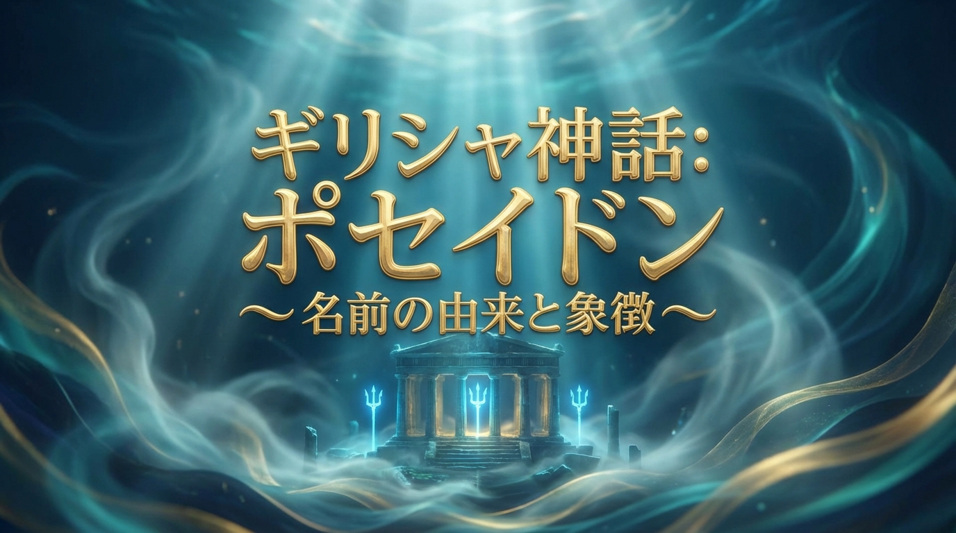 ギリシャ神話ポセイドン名前の意味と由来は？