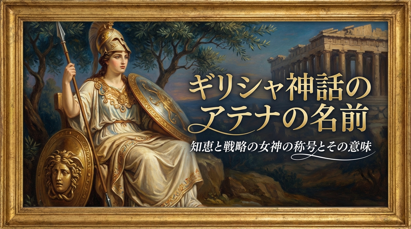 ギリシャ神話のアテナの名前の意味と由来は？