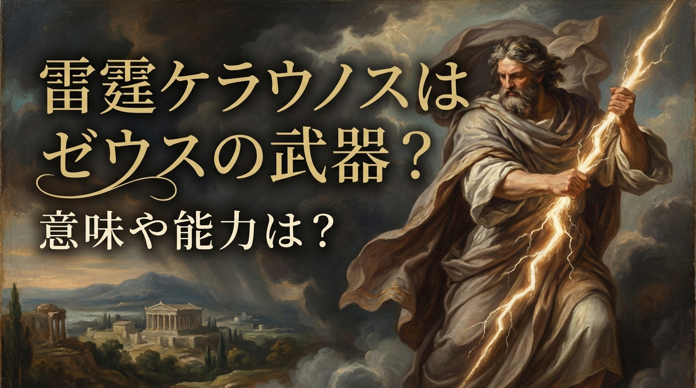 雷霆ケラウノスはゼウスの武器？意味や能力は？